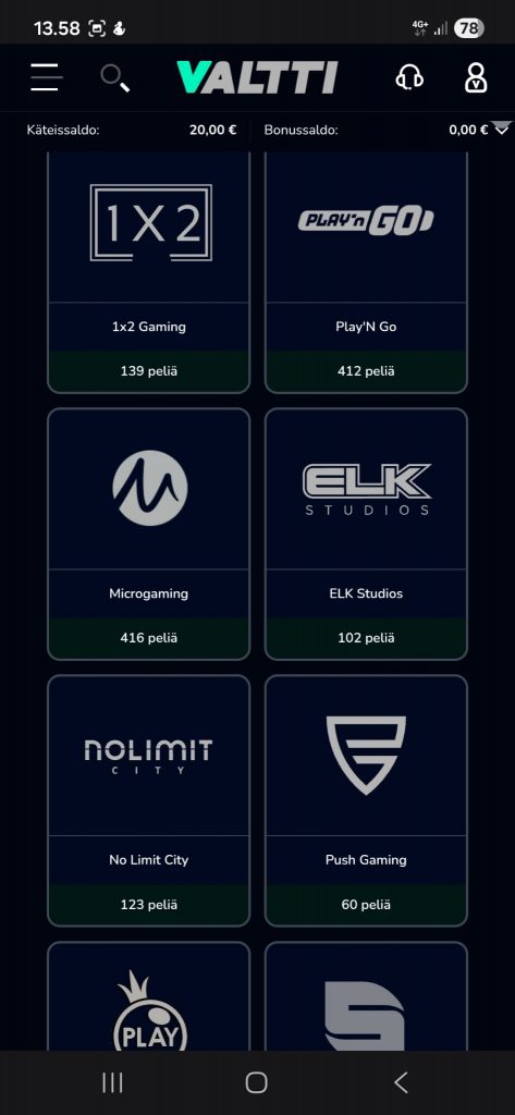 Valtti mahdollistaa pelistudioiden suodattamisen