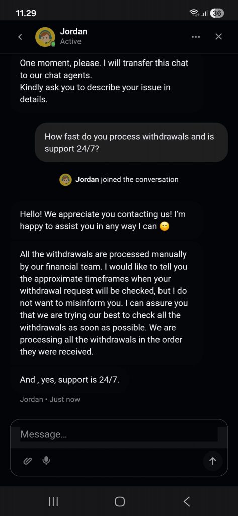 Tuki on auki vuorokauden ympäri